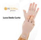 Luva Proteção Solar UV FPU50+ Evita Manchas Curta Dedo Curto Famara
