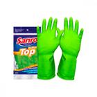 Luva Sanro Forrada Top Verde .G - Kit C/10 PR