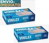 Luva Vinilex Celeste Tam M ( Kit Com 2 Caixas )