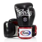 Luvas de boxe Fairtex BGV1 Muay Thai Training 14 onças pretas/brancas/vermelhas