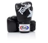 Luvas de boxe Fairtex BGV1 Muay Thai Training 240 ml pretas 8 onças