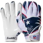 Luvas de Futebol Americano Franklin Sports New England Patriots para Receptor