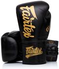 Luvas de kickboxing Fairtex Glory, edição limitada, pretas, 12 onças