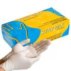 Luvas descartáveis Supermax Premium Quality Procedimento Cor Branca P de Látex com pó x 100 unidades
