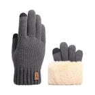 Luvas Masculinas De Inverno Com Tela Sensível Ao Toque, Forradas De Lã, Quentes, Com Dedos Inteiros