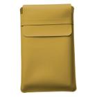 Luvas Pasta Capa Case Para Notebook Couro Amarelo - 13