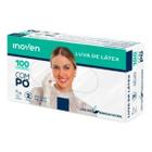 Luvas proced látex c pó inoven 100un