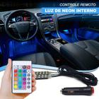 Luz Barra Led Neon Tunning Automotivo Carro Interno 7 Cores Controle Chevrolet Captiva 2008 2009 2010 2011 2012 2013 201