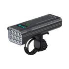 Luz de Bicicleta Recarregável USB com 12 LEDs - 4800 Lúmens - Banco de Potência 10000mAh