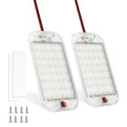 Luz de cúpula MERTTURM 48LED 800LM 12V para interior de trailer (pacote com 2)