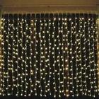 Luz de Natal Cortina 500 Lâmpadas LED Warm Branco Morno Fio Branco 127V 4m x 2,20 M/F - GLOBAL