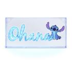 Luz de néon LED Paladone Stitch Ohana Design 15 cm alimentada por USB