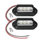 Luz de Placa de Licença LED Branca - 6 Lâmpadas para SUV, Caminhão, Reboque e Van