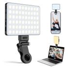 Luz de telefone Tizwis 60 LED com clipe frontal e traseiro para iPhone 3000mAh