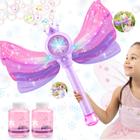 Luz LED Bubble Wands Britik e música para crianças e meninas, roxa