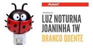 Luz Noturna Led Abajur Infantil Joaninha 1w Avant 3000k