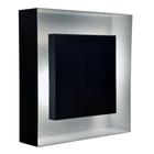 Luz Plafon Indireta Sobrepor 40x40 Preto Com Branco