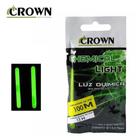 Luz Química Crown P/ Pesca 7.5 x 75mm Green - Cartela C/2 Peças