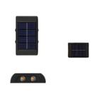 Luz Solar de Parede com 4 LEDs - Impermeável para Pátio, Jardim e Garagem