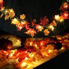 Luzes de Fada COLMOXY - Decoração de Outono com Folhas de Maple - 20 Pés e 40 LEDs (Pacote com 2)