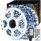 Luzes de Natal Voolex - 900 LEDs, 90m, 8 Modos com Controle Remoto