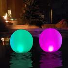 Luzes de piscina flutuantes Esuper Solar Glow Globe 14” 2 PCS