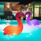 Luzes de piscina flutuantes TIALLY Solar Flamingo 14", pacote com 2 unidades, rosa