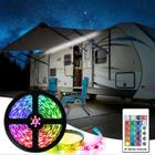 Luzes de toldo LED EXCELFU para RV à prova d'água 6m RGB 12V DC