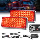 Luzes estroboscópicas magnéticas sem fio Nilight 42LED Red 2PCS