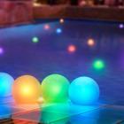 Luzes flutuantes piscando e piscando para piscina (conjunto de 12) - FlashingBlinkyLights