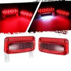 Luzes traseiras de trailer Partsam Retangular Red LED 12V seladas