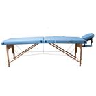 Maca Dobrável Madeira 250kg Estética Massagem Portátil Cor Azul Claro - Gold - Modelo Standart