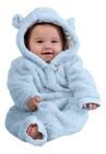Macacão Baby Inverno Bebê Menino Sherpa C Capuz Jolitex 2024