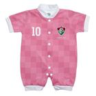 Macacão Bebê Fluminense Curto Rosa - Torcida Baby