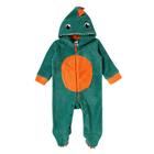 Macacão Bebê Tiptop Longo Dino Pelucia Verde - 10120