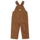 Macacão Carhartt Bib Overall Infantil - Sarja Lavada Marrom - 24 Meses