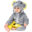 Macacão de Bebê Infantil Frio Inverno Fantasia de Animais Elefante COD.000292