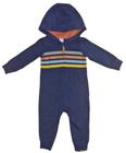 Macacão de frio infantil 24 meses carters com capuz menino - baby