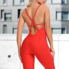 Macacão de Treino Feminino Catsuit Bodysuit sem Mangas ElaShopp