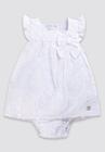 Macacão Menina Vestido Branco Anjos Baby