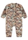 Macacão Peluciado Soft Fleece Camuflado Dinossauros