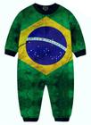 Macacão Pijama Bandeira Brasil infantil tip top