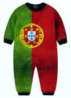 Macacão Pijama Bandeira Portugal infantil tip top