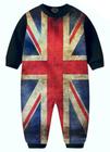 Macacão Pijama Bandeira Reino Unido infantil Inglaterra