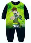 Macacão Pijama Ben 10 infantil Desenho Herois Moletom