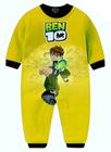 Macacão Pijama Ben 10 infantil Desenho Herois Moletom Yellow