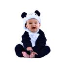 Macacão Pijama Kigurumi Inverno Bebê Panda Urso Com Capuz