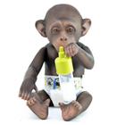 Macaco Chimpanzé Boneco De Vinil Preto Macio 25 Cm Planeta dos macacos  Db-Play PRETO
