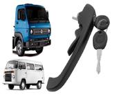 Maçaneta Ext Porta Dian C/ Chaves Kombi 76A13 Work/Delivery Cor:Preto