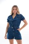 Macaquinho Jeans Feminino Arauto Mom